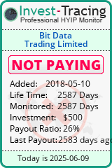 Monitored by Invest-Tracing.com HYIP Monitor-Invest-Tracing.com