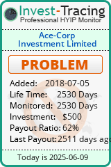 Monitored by Invest-Tracing.com HYIP Monitor-Invest-Tracing.com