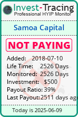 Monitored by Invest-Tracing.com HYIP Monitor-Invest-Tracing.com