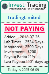 Monitored by Invest-Tracing.com HYIP Monitor-Invest-Tracing.com