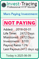Monitored by Invest-Tracing.com HYIP Monitor-Invest-Tracing.com