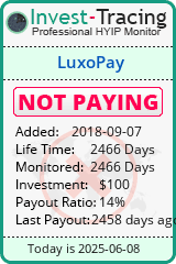 Monitored by Invest-Tracing.com HYIP Monitor-Invest-Tracing.com