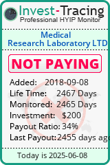 Monitored by Invest-Tracing.com HYIP Monitor-Invest-Tracing.com