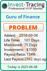 Monitored by Invest-Tracing.com HYIP Monitor-Invest-Tracing.com