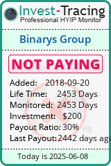 Monitored by Invest-Tracing.com HYIP Monitor-Invest-Tracing.com