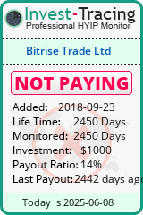 Monitored by Invest-Tracing.com HYIP Monitor-Invest-Tracing.com