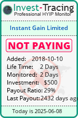 Monitored by Invest-Tracing.com HYIP Monitor-Invest-Tracing.com