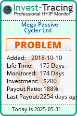 Monitored by Invest-Tracing.com HYIP Monitor-Invest-Tracing.com