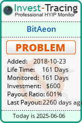 Monitored by Invest-Tracing.com HYIP Monitor-Invest-Tracing.com