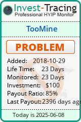 Monitored by Invest-Tracing.com HYIP Monitor-Invest-Tracing.com