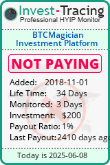 Monitored by Invest-Tracing.com HYIP Monitor-Invest-Tracing.com