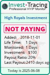 Monitored by Invest-Tracing.com HYIP Monitor-Invest-Tracing.com
