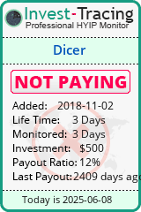 Monitored by Invest-Tracing.com HYIP Monitor-Invest-Tracing.com