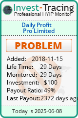 Monitored by Invest-Tracing.com HYIP Monitor-Invest-Tracing.com