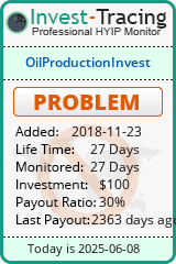 Monitored by Invest-Tracing.com HYIP Monitor-Invest-Tracing.com