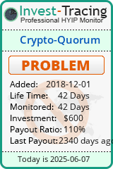 Monitored by Invest-Tracing.com HYIP Monitor-Invest-Tracing.com