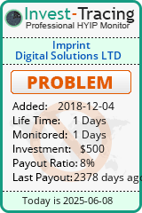 Monitored by Invest-Tracing.com HYIP Monitor-Invest-Tracing.com