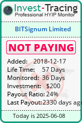 Monitored by Invest-Tracing.com HYIP Monitor-Invest-Tracing.com