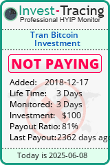Monitored by Invest-Tracing.com HYIP Monitor-Invest-Tracing.com