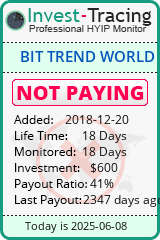 Monitored by Invest-Tracing.com HYIP Monitor-Invest-Tracing.com