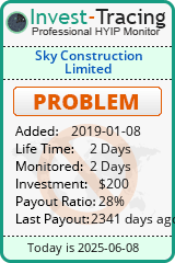 Monitored by Invest-Tracing.com HYIP Monitor-Invest-Tracing.com