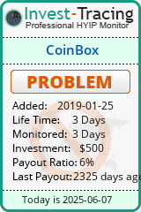 Monitored by Invest-Tracing.com HYIP Monitor-Invest-Tracing.com
