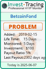Monitored by Invest-Tracing.com HYIP Monitor-Invest-Tracing.com