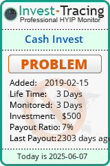 Monitored by Invest-Tracing.com HYIP Monitor-Invest-Tracing.com