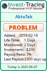 Monitored by Invest-Tracing.com HYIP Monitor-Invest-Tracing.com