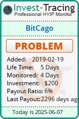 Monitored by Invest-Tracing.com HYIP Monitor-Invest-Tracing.com