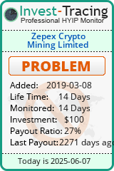 Monitored by Invest-Tracing.com HYIP Monitor-Invest-Tracing.com