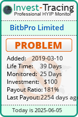 Monitored by Invest-Tracing.com HYIP Monitor-Invest-Tracing.com
