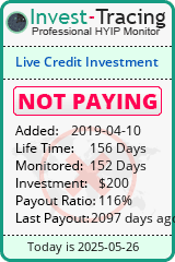 Monitored by Invest-Tracing.com HYIP Monitor-Invest-Tracing.com