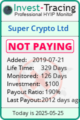 Monitored by Invest-Tracing.com HYIP Monitor-Invest-Tracing.com
