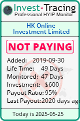 Monitored by Invest-Tracing.com HYIP Monitor-Invest-Tracing.com