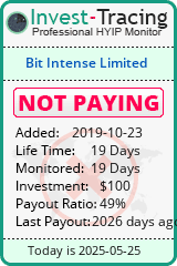 Monitored by Invest-Tracing.com HYIP Monitor-Invest-Tracing.com