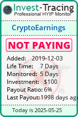 Monitored by Invest-Tracing.com HYIP Monitor-Invest-Tracing.com