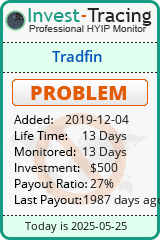 Monitored by Invest-Tracing.com HYIP Monitor-Invest-Tracing.com
