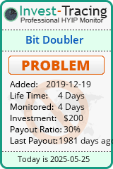 Monitored by Invest-Tracing.com HYIP Monitor-Invest-Tracing.com