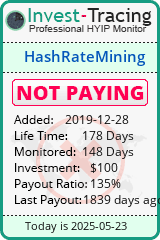 Monitored by Invest-Tracing.com HYIP Monitor-Invest-Tracing.com