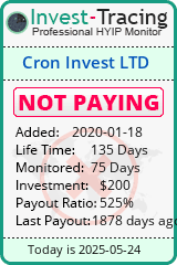 Monitored by Invest-Tracing.com HYIP Monitor-Invest-Tracing.com