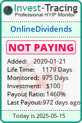 Monitored by Invest-Tracing.com HYIP Monitor-Invest-Tracing.com