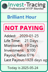 Monitored by Invest-Tracing.com HYIP Monitor-Invest-Tracing.com
