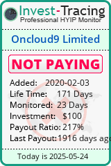 Monitored by Invest-Tracing.com HYIP Monitor-Invest-Tracing.com
