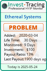 Monitored by Invest-Tracing.com HYIP Monitor-Invest-Tracing.com
