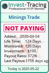 Monitored by Invest-Tracing.com HYIP Monitor-Invest-Tracing.com