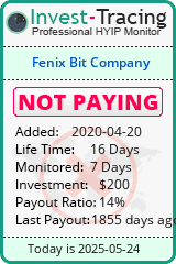 Monitored by Invest-Tracing.com HYIP Monitor-Invest-Tracing.com