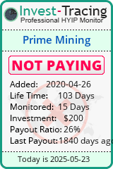 Monitored by Invest-Tracing.com HYIP Monitor-Invest-Tracing.com