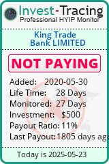 Monitored by Invest-Tracing.com HYIP Monitor-Invest-Tracing.com