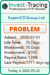 Monitored by Invest-Tracing.com HYIP Monitor-Invest-Tracing.com